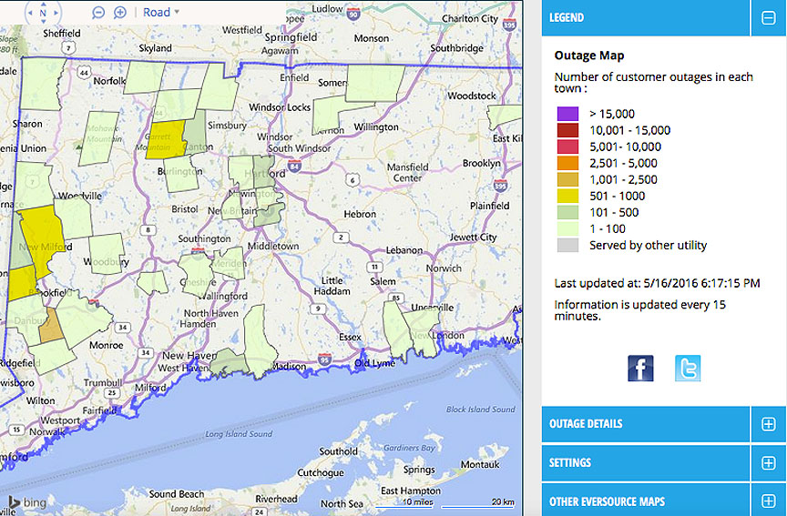 Outages 662 Eversource Customers Without Power In Bethel