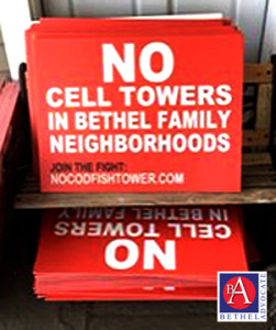 codfishhillcelltowersignsonporch