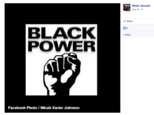 MicahXavierJohnsonblackpowerflagdallasshootings