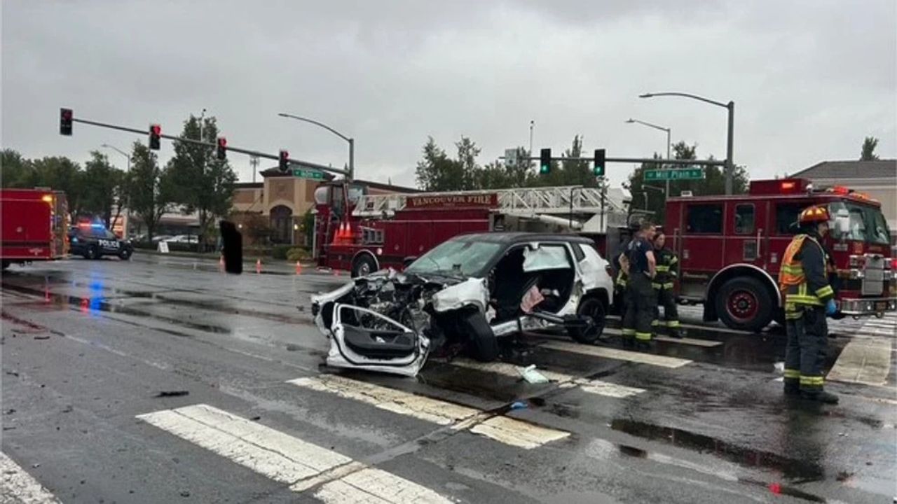Driver Runs Red Light, Causes Major Crash in Vancouver Before Taking Own Life