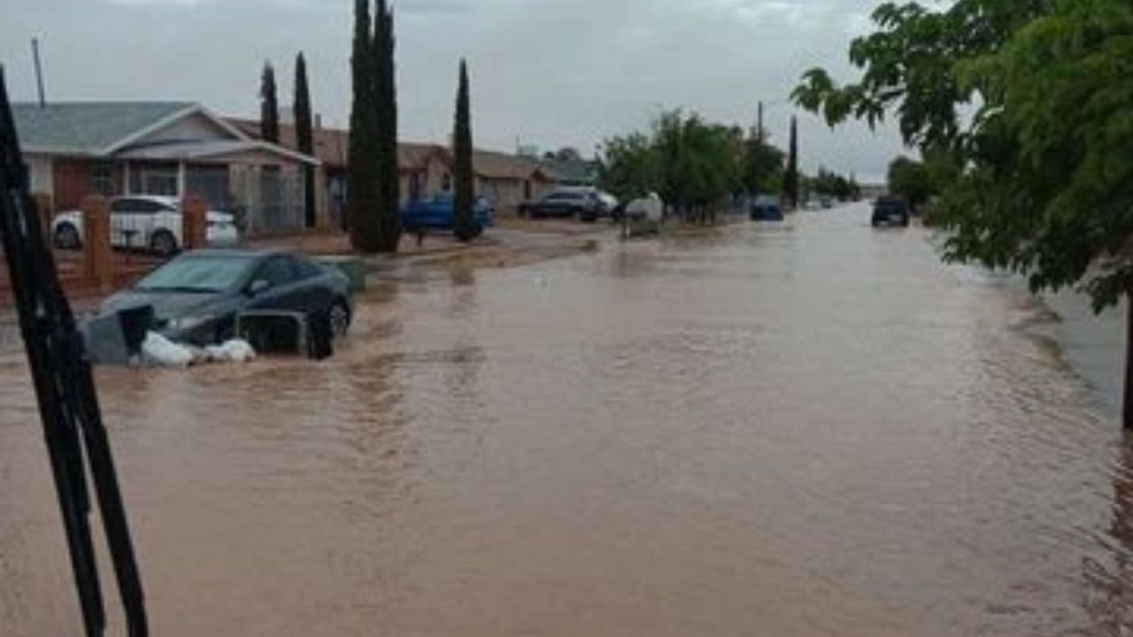 Heavy Rain Triggers Flash Flooding in El Paso’s Kern Place and Eastside Neighborhoods