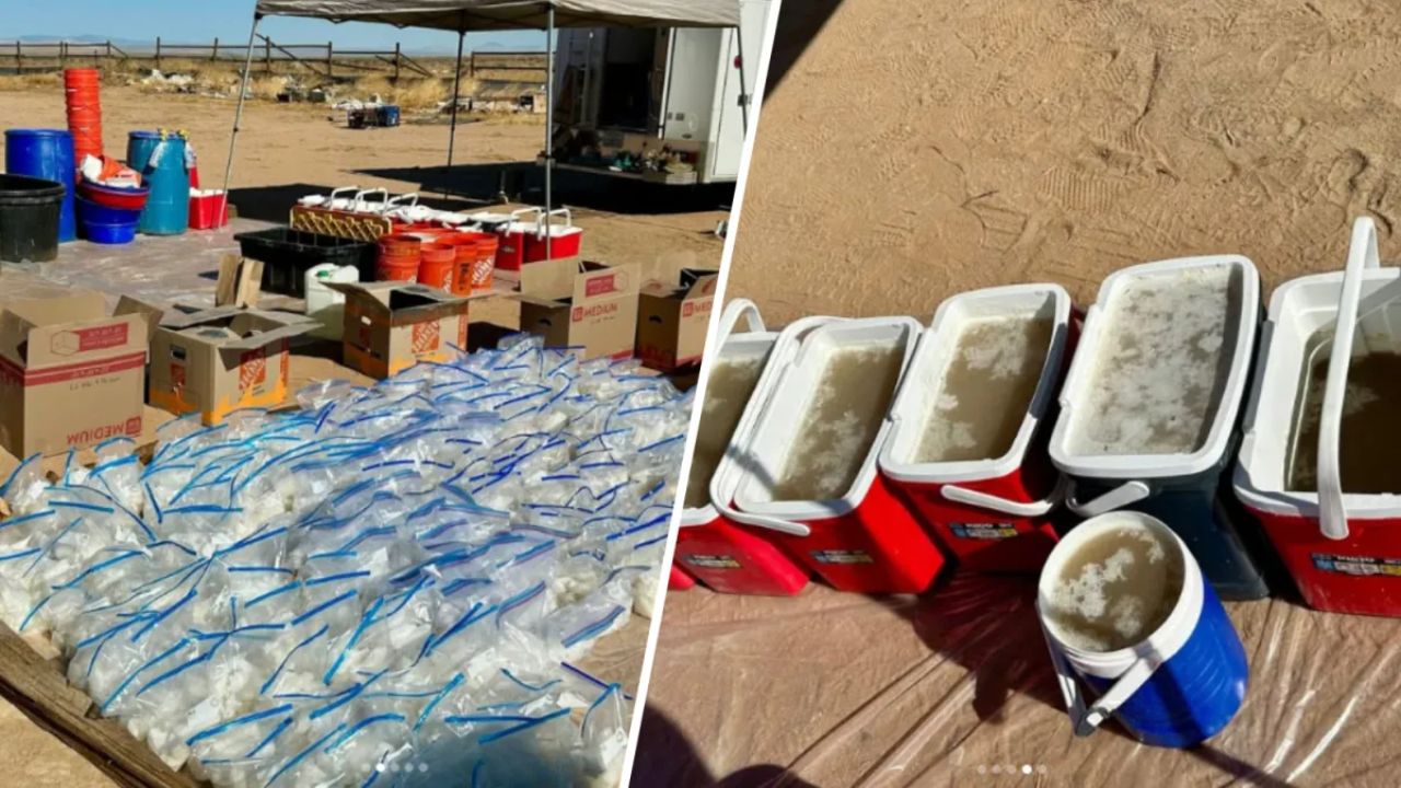 Massive Meth Lab Busted in Kern County, 762 Pounds Confiscated with 3 in Custody