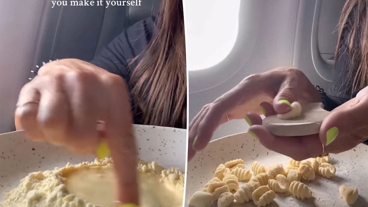Pasta at 30,000 Feet Traveler’s DIY Meal on Airplane Sparks Outrage (1)