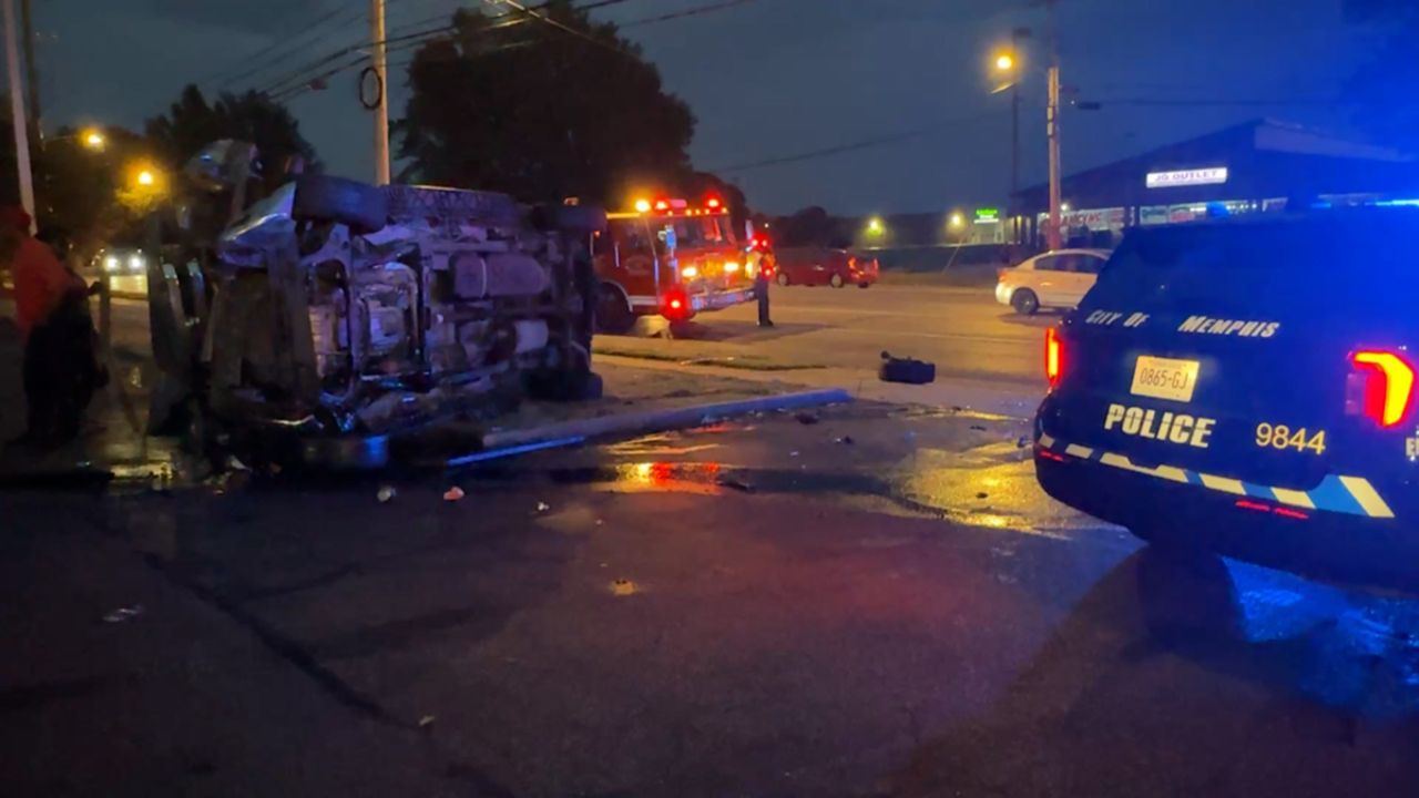 Vehicle Flips During Multi-Car Crash in Memphis; 3 Rushed to Hospital