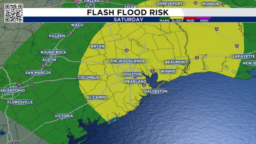Severe Weather Alert for Houston Widespread Storms and Flash Flood Threat Active this Weekend (2)
