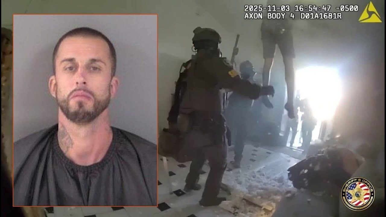 Barricaded Florida Suspect Falls Through Ceiling into SWAT Officers’ Arms during Dramatic Arrest