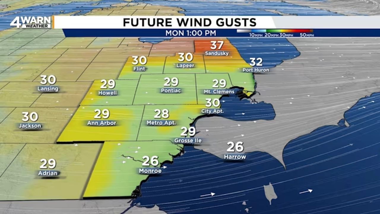 Detroit Weather Showers Return Early Monday Before Afternoon Sunshine