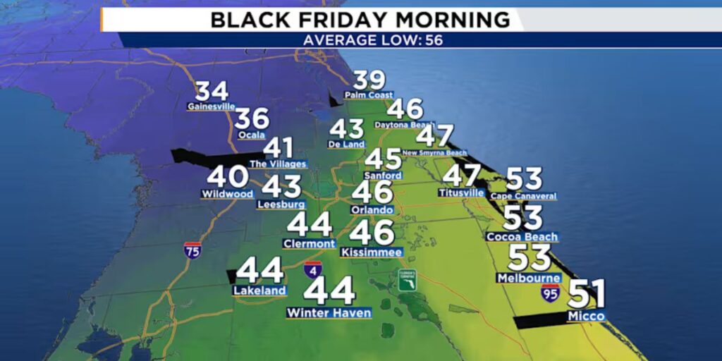 Orlando Sees Cold Thanksgiving Morning Before Temperatures Rebound this Weekend