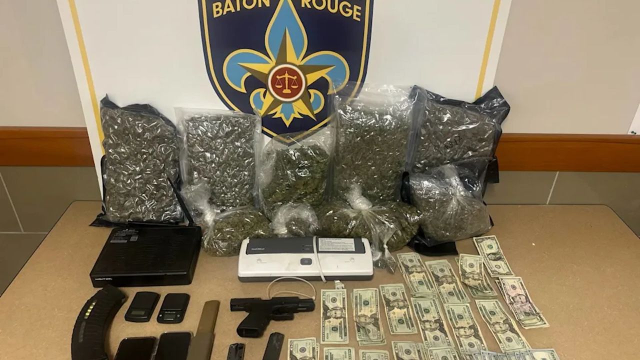 Three Suspects Arrested after Police Chase Leads to Drug and Gun Seizure in Baton Rouge