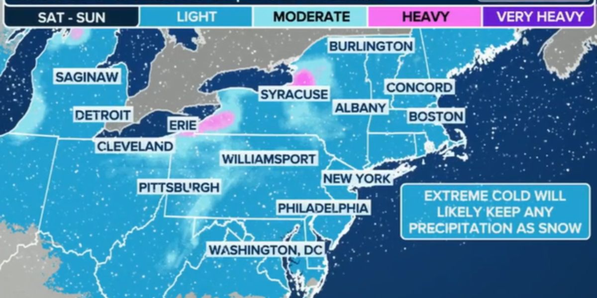 Arctic Blast Targets Northeast Again as Weekend Snow Threat Looms