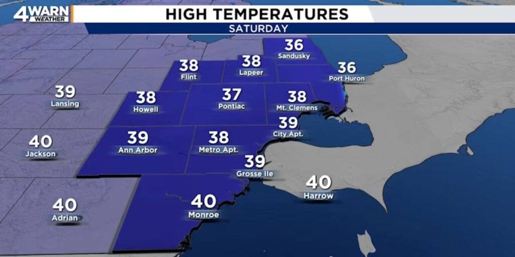 Cold Weekend Ahead, But Christmas Week Looks Milder in Metro Detroit