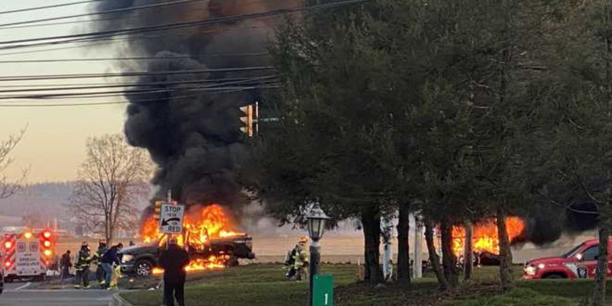 Lebanon County Man faces Multiple Charges after High-Speed Chase Ends in Fiery Lancaster Crash