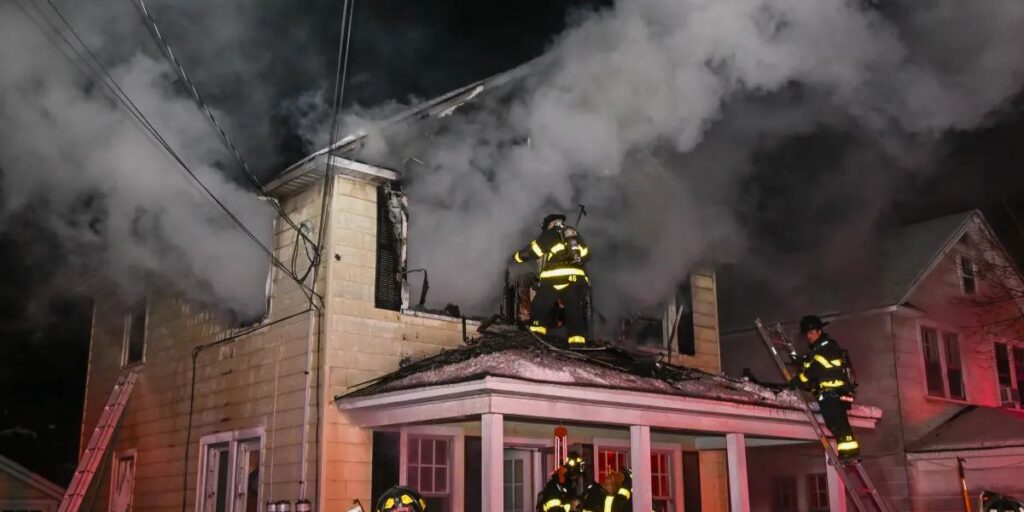 Long Island Man Killed, Son Seriously Injured in Late-Night Huntington Station House Fire