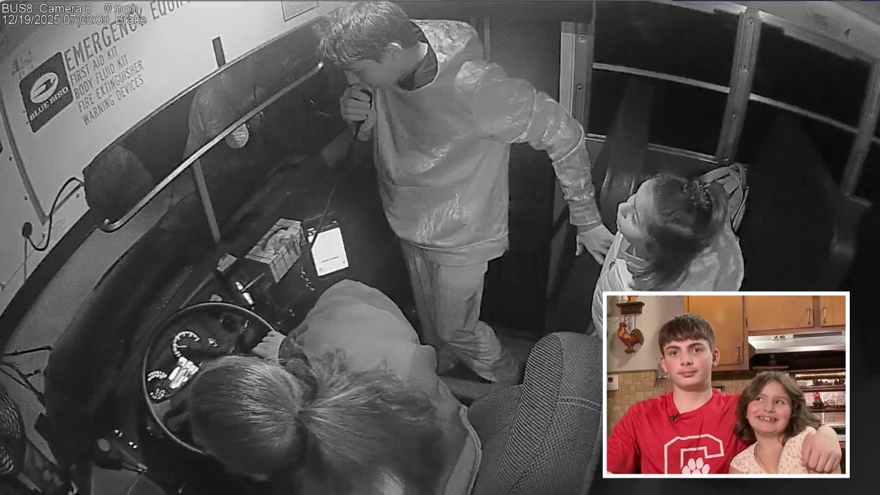 Ohio Siblings Hailed as Heroes After Saving School Bus Driver During Medical Emergency