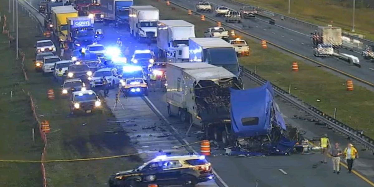 Semitrailer Driver Killed in Fiery Three-Vehicle Crash on Florida’s Turnpike near Kissimmee (1)