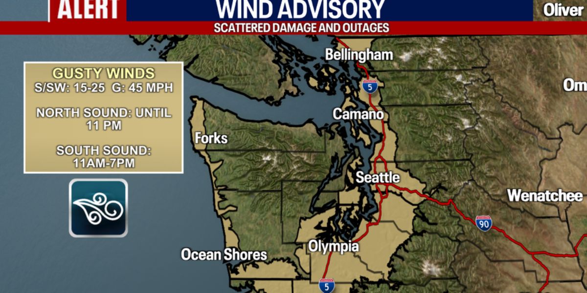 Thousands Without Power in Western Washington after Severe Weather, River Levels Dropping