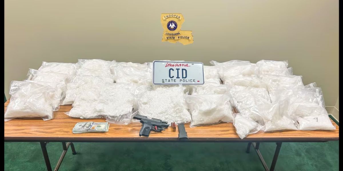 Three Arrested in Southwest Louisiana After 85 Pounds of Meth Seized from Vehicle