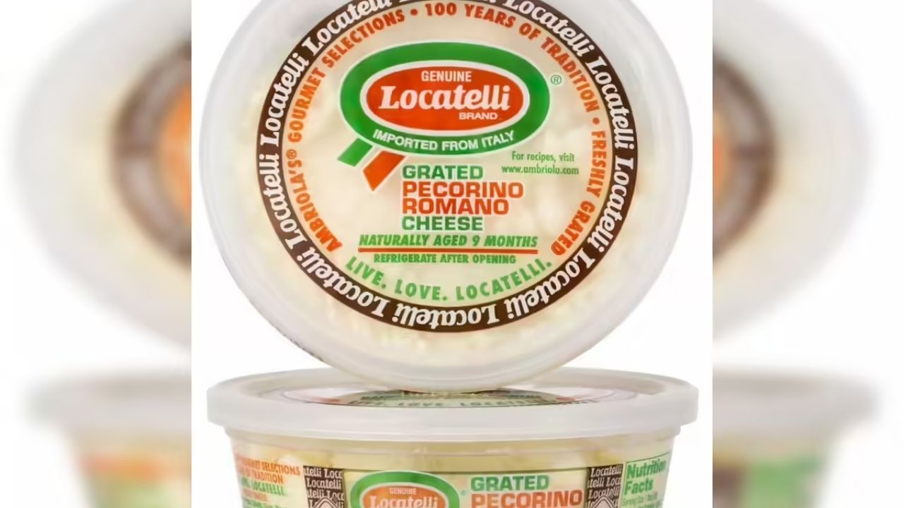 Grated Pecorino Romano Cheese Recalled in 20 States Over Listeria Risk